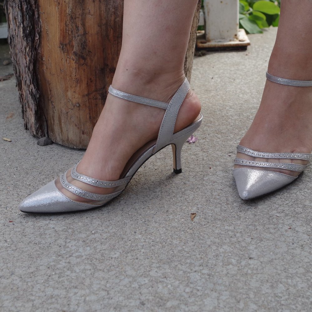 Beautiful Silver Nina New York High Heels